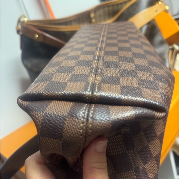 Louis Vuitton Brown and Red Checkered Bag - Picture 15 of 16